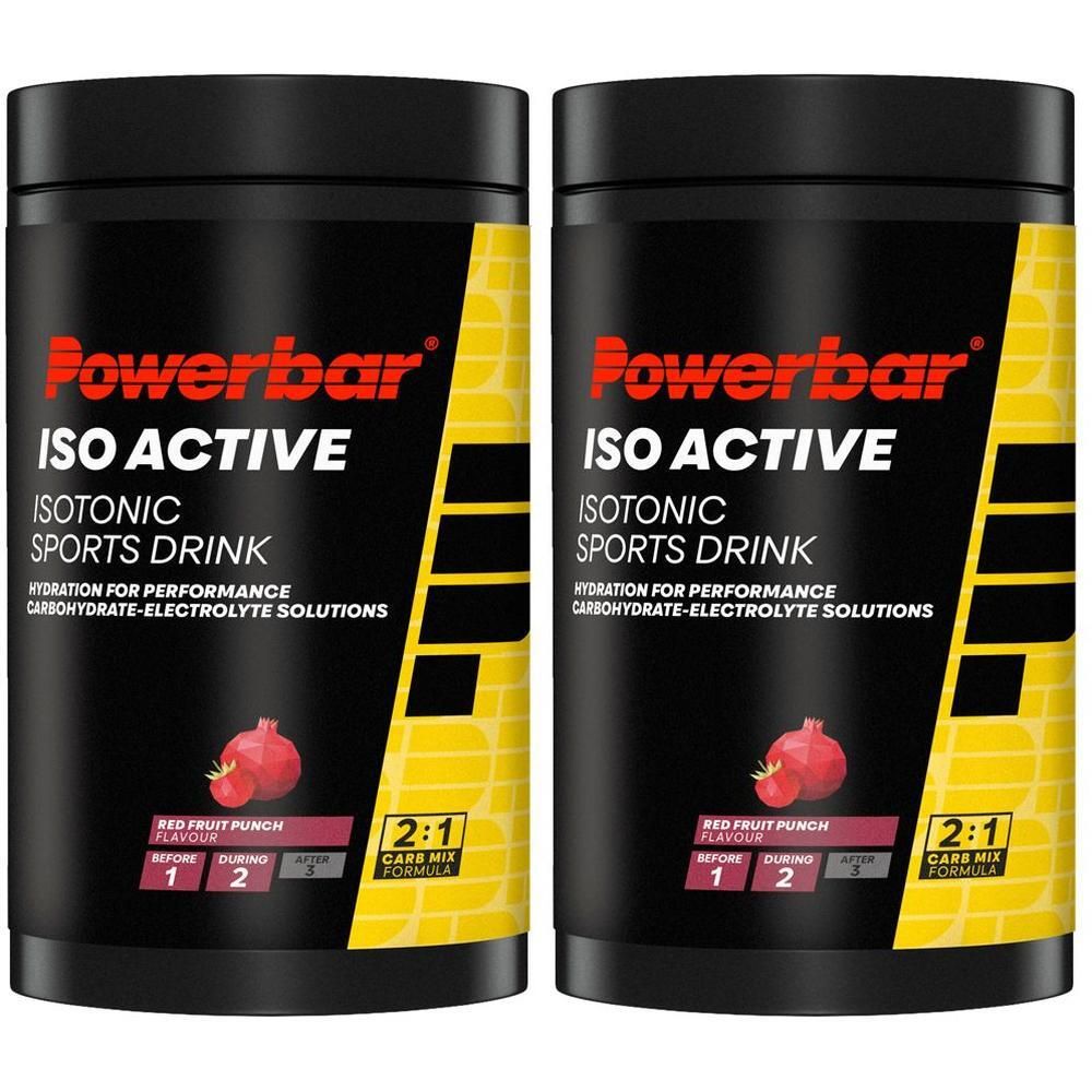 Powerbar Isoactive Drink red Fruit Punch Pulver 2x 2x600 g