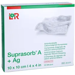 Suprasorb A+ag Antimik.cal.alginat Kompr.10x10 Cm 10 St