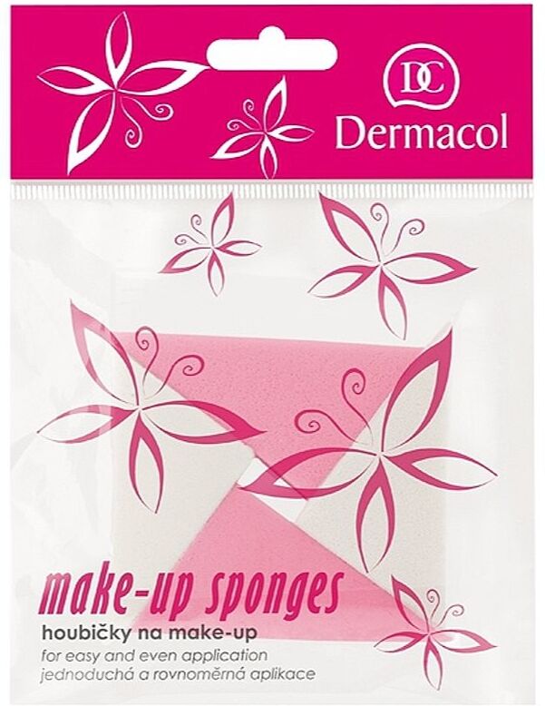 Dermacol Accessories triangular makeup sponge 4 pc
