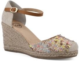 Women's White Mountain Mamba Espadrilles by White Mountain in Natural Multi Fabric (Size 8 1/2 M)