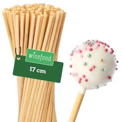 Wisefood Cake Pop Sticks, Birkenholz, 17 cm