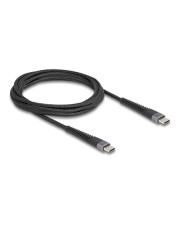 Delock USB 2.0 Kabel Type-C Stecker zu mit verlängertem Knickschutz 60 W 2 2 m (81125)