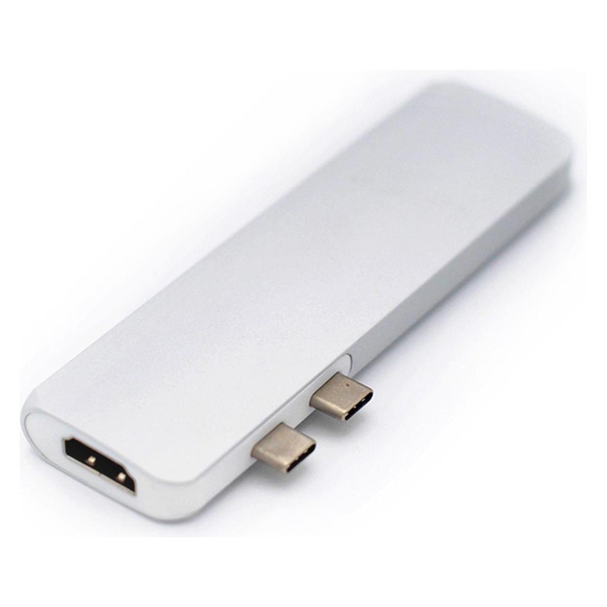 Caruba Duo Hub für USB C Grau (USB-C, 1 Port) (D150971)