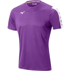 Mizuno, Herren, Sportshirt, Nara Tee (XL), Violett
