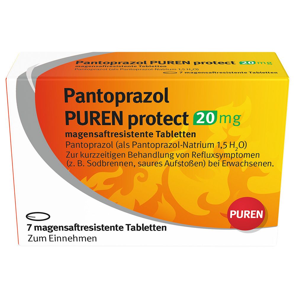 Pantoprazol Puren protect 20 mg magensaftres.Tabl. 7 St