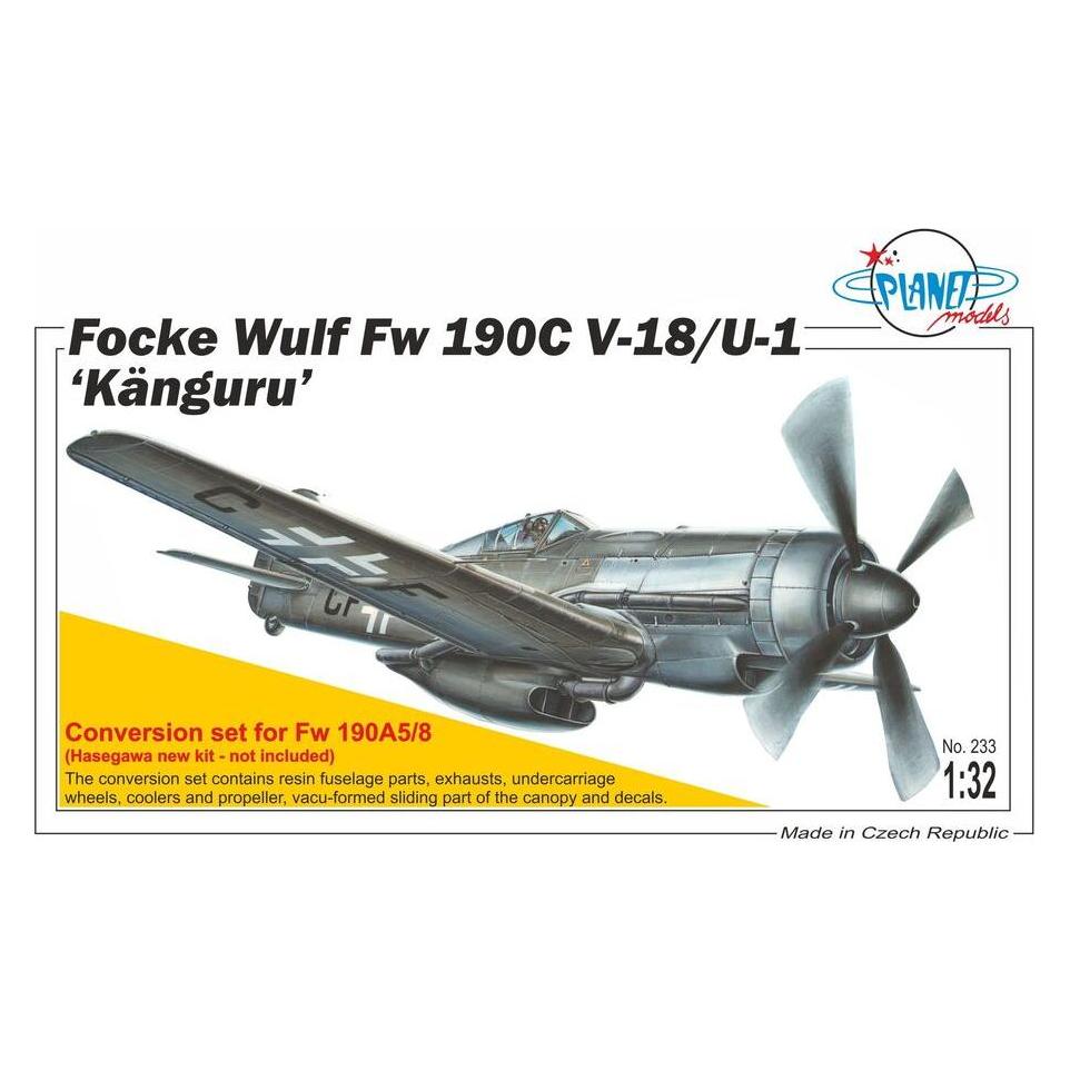 Planet Models Focke Wulf Fw 190C (V-18) Kanguru Conver (129-PLT233)