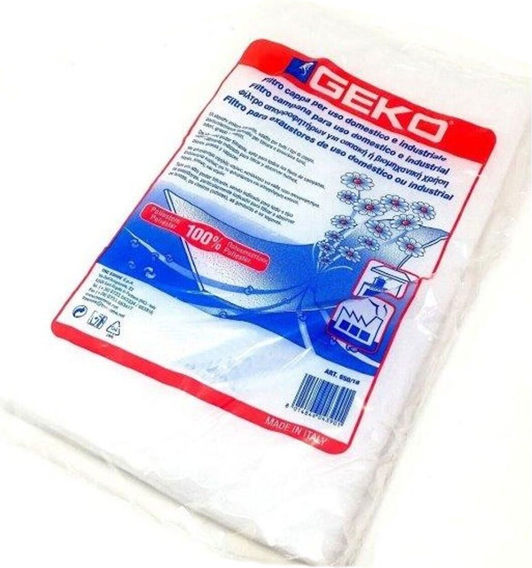 Filtro cappa Geko 650 16 fibra poliestere Bianco