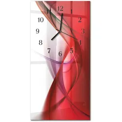 WANDUHR aus Glas 30x60 cm - Abstraktion