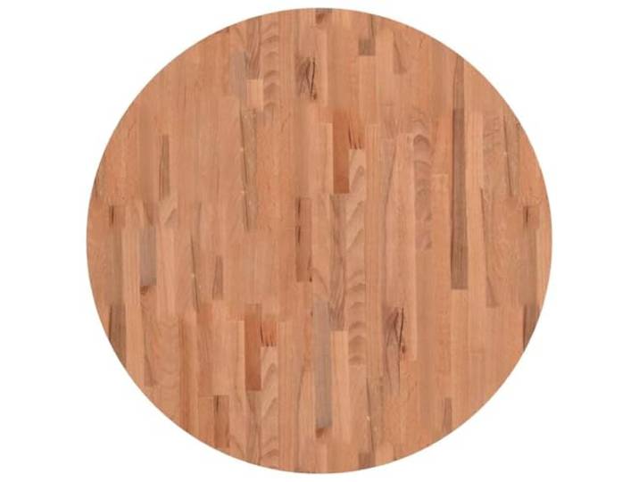 Kaorsrow Tischplatte Rund Ø90x4 cm Massivholz Buche für Couchtisch Ersatztischplatte aus massivem Buchenholz mit Lackierung. Ideal für DIY Couchtische im Wohnzimmer oder Büro.