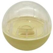Inspire Select Mouse Shaped Treat Dispensing Tumbler Toy Interactive Slow Feeder Ball For Cats Food Leakage Puzzle Feeder yellow