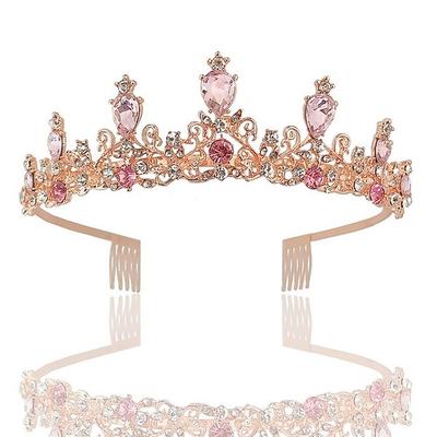 kinderkleidung Mädchen Haarzubehör Aktiv Süß Outdoor Weihnachts Geschenke Einfarbig Metall Glänzend Matallic Rosa Rote