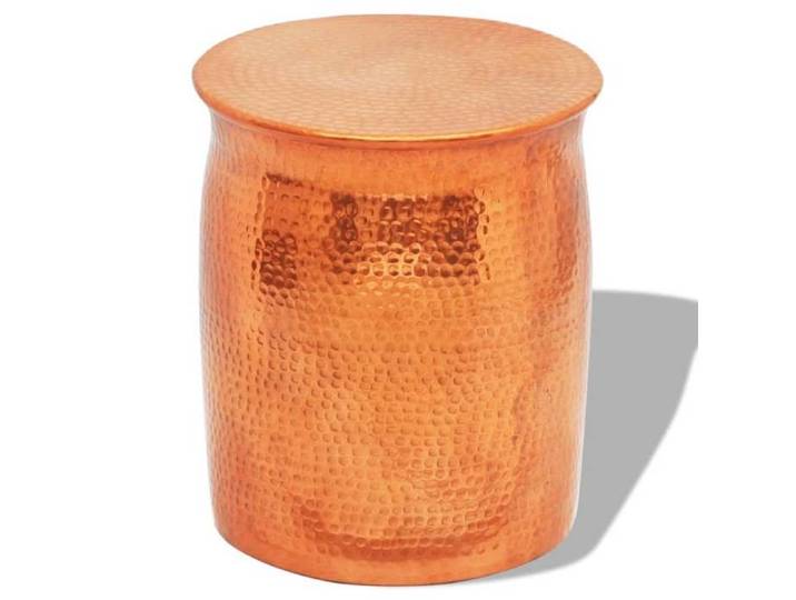 Table basse/tabouret martelé en aluminium Couleur laiton/cuivre 242325