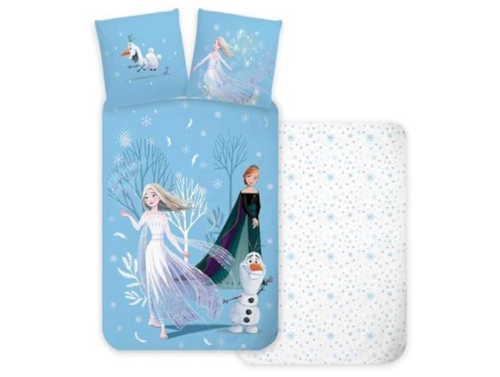 Frozen Babydekbedovertrek 100x135 + Kussensloop 40x60 100% Katoen Elsa Anna