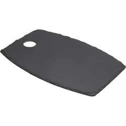 Serviertablett Schieferplatte - Modernes Servieren für Feste & exklusive Tischdeko - Robust, langlebig, 34x23x0,5cm - Vielseitig nutzbar für Speisen & Deko