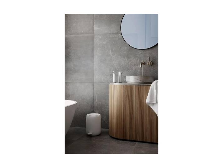 Kosmetikeimer BLOMUS Sono 3 l , weiss (weiß), B:20cm H:25,5cm T:24,2cm, Kunststoff, Mülleimer, Kosmetikeimer