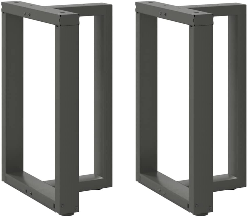 Latitude Run Ayzen Table Leg Anthracite 40 x 25 x (30-31) cm