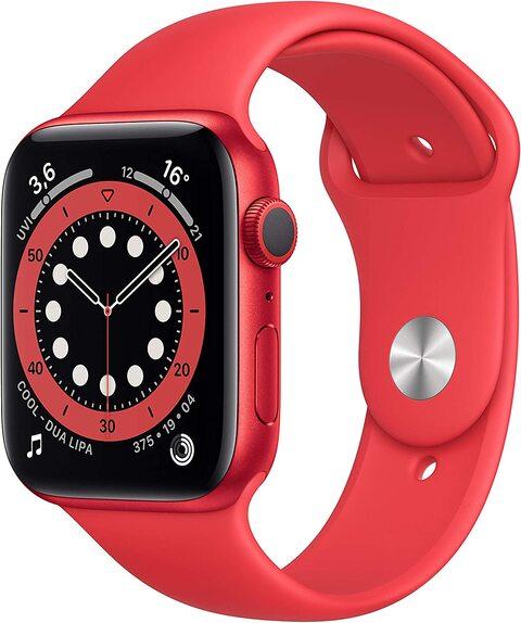 Apple Watch Series 6 44mm GPS Aluminiumgehäuse rot mit Sportarmband rot