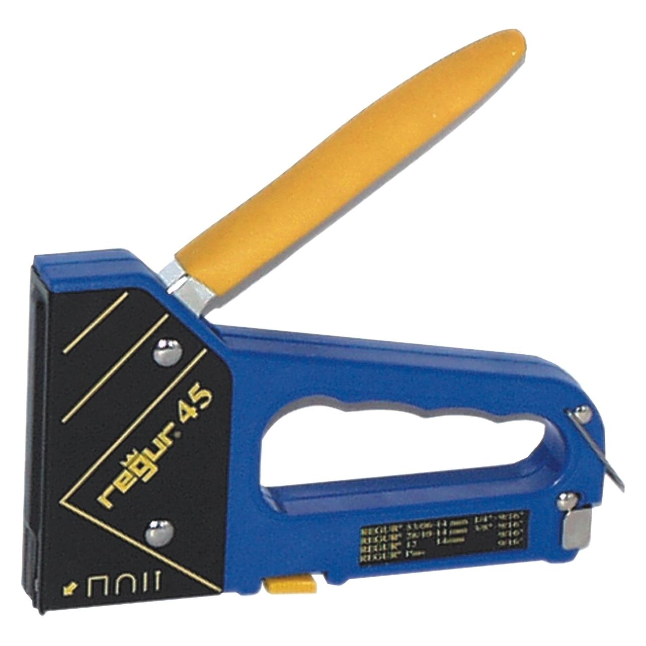 Gold Heftpistole Tacker bl/gelb (Tacker) (R-45)