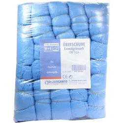 Überschuhe Einmal Kunststoff blau 100 St