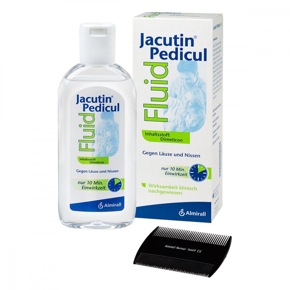 ALMIRALL HERMAL GmbH Jacutin Pedicul Fluid mit Nissenkamm 02296832