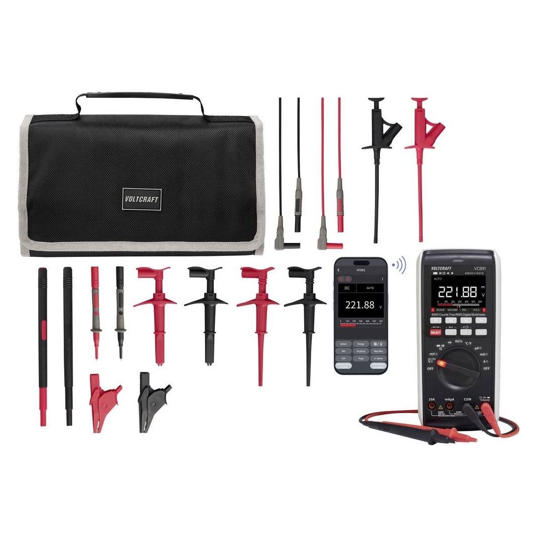Voltcraft (VC-12884330+VC-18652745) (CAT III 1000V, CAT IV 600V, Hand-Multimeter) (VC-12884330+VC-18652745)