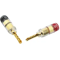 Oehlbach Solution Tube - 4er Set, Audio Stecker, Rot, Schwarz