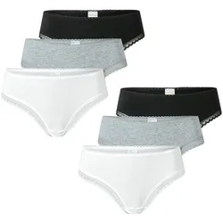 Schiesser Damen Tanga Modern Multipacks 6er Pack