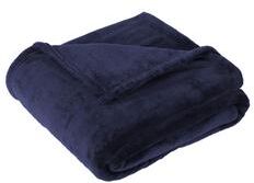 Port Authority BP32 Oversized Ultra Plush Blanket in Deep Navy Blue size OSFA   Polyester