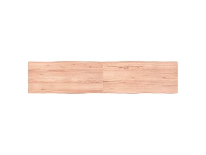 PTUGUOF Massivholz Tischplatte 180x40 cm Baumkante Eichenholz Klappbar, Behandelt, Handgefertigt, Für Esszimmer Und Büro