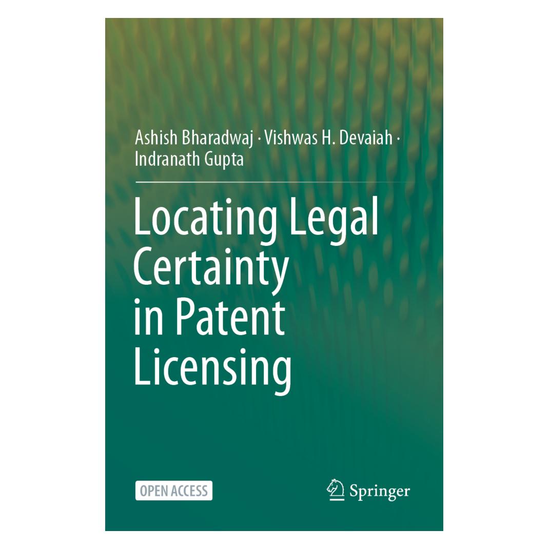 Springer Locating Legal Certainty in Patent Licensing (Englisch, Softcover, Ashish Bharadwaj, Indranath Gupta, Vishwas H Devaiah) (56882280)