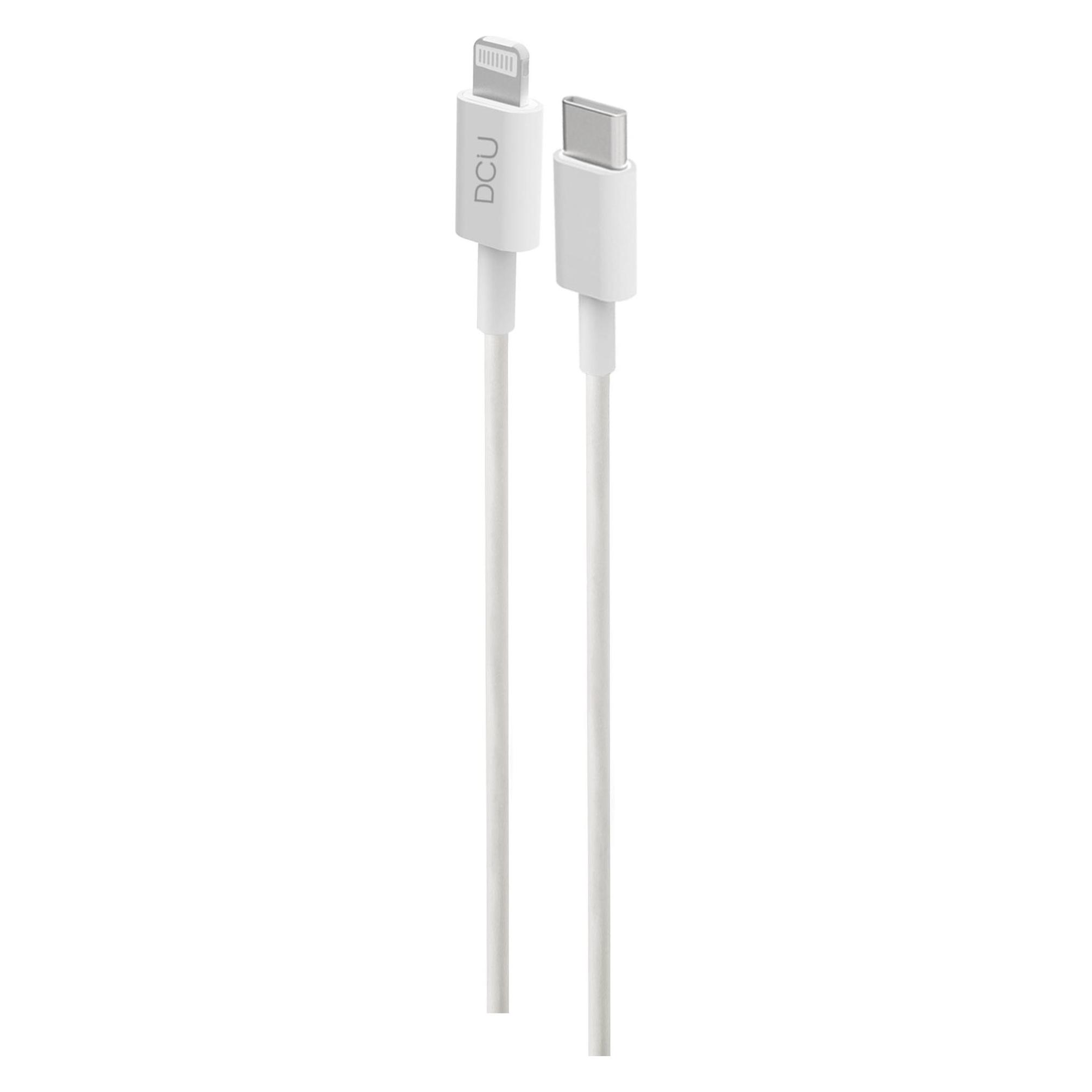 DCU Tecnologic Connection Type C Lightning Fo 11 White Pvc 1m (1 m, USB 3.2 Gen 2) (34101300)