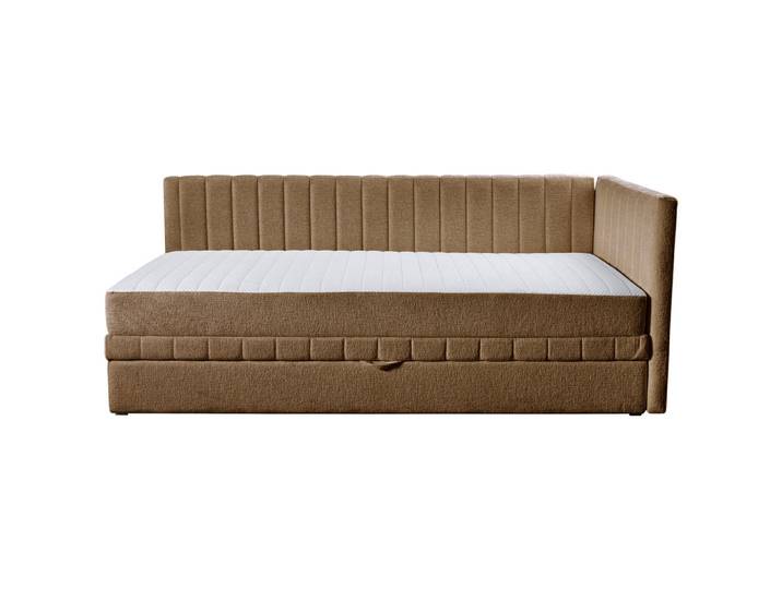 Mid.you Schlafsofa Roma, Gelb, Kunststoff, 3-Sitzer, 212x83x99 cm, Armteil rechts, Wohnzimmer, Sofas & Couches, Schlafsofas, Schlafsofas mit Bettkasten