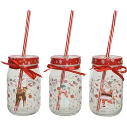 Trinkglas X-MAS (DH 7,30x13 cm) - DH 7,30x13 cm