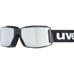 Uvex, Unisex, Sportbrille, mtn tour (Black Matt, Clear, Mirror Silver), Schwarz