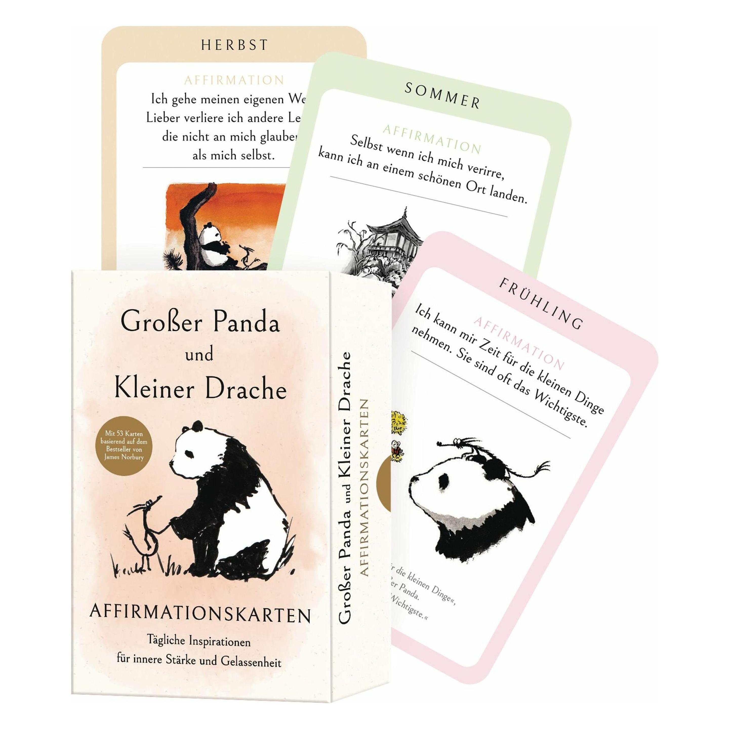 Irisiana Grosser Panda und Kleiner Drache Affirmationskarten (Deutsch, James Norbury, Sibylle Schmidt) (65364178)