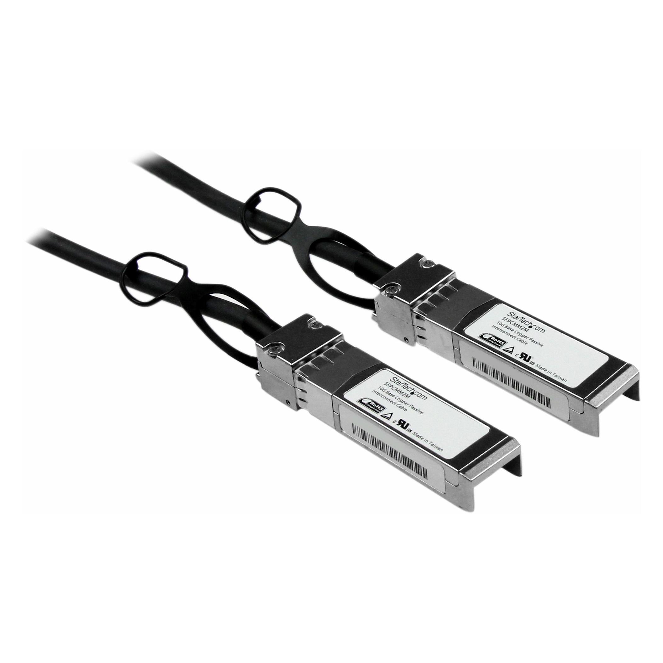 StarTech Cisco kompatibles SFP+ Twinax Kabel 2m - 10GBASE-CU SFP+ Direct Attach Kabel - passiv - 10Gigabit... (SFPCMM2M)
