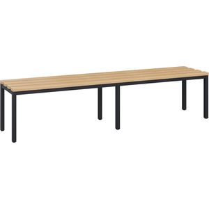 CP-Möbel Umkleidebank 8052-000, Holz, 200 cm, buche / anthrazit, freistehend