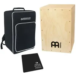 Meinl MYO-CAJ Cajon Bausatz Natur mit Tasche und Sitzpad (Cajon), Perkussion, Braun