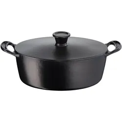 Tefal Jamie Oliver gietijzeren braadpan - 24 cm, Pfanne + Kochtopf, Schwarz