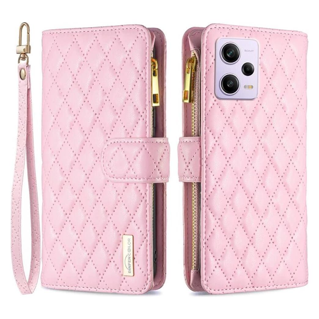 Binfen Color Xiaomi Poco X5 Pro - BINFEN Brieftaschen Hülle rosa (Xiaomi Poco X5 Pro) (660127937D)