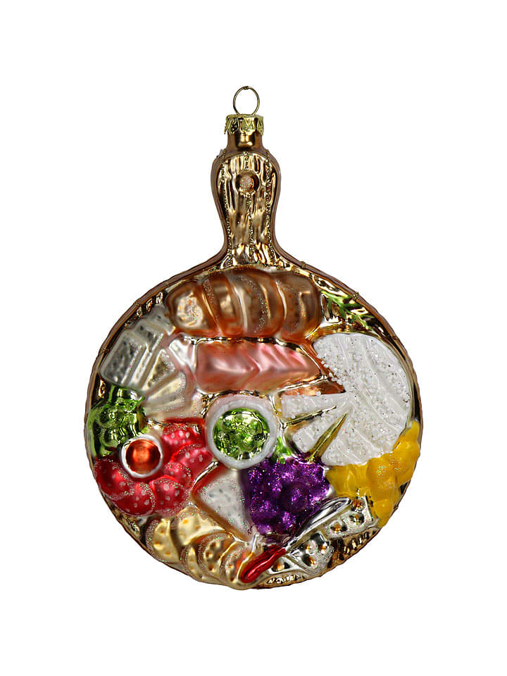 Kersten Baumschmuck "Cold Cuts Plate" in Bunt - (H)14,5 cm - onesize