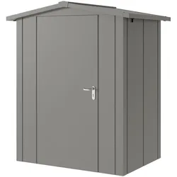 Hörmann Metall-Gerätehaus "Juno" mit Satteldach, JSD1 - Design, 166 x 118 cm (B x T),graualuminium,