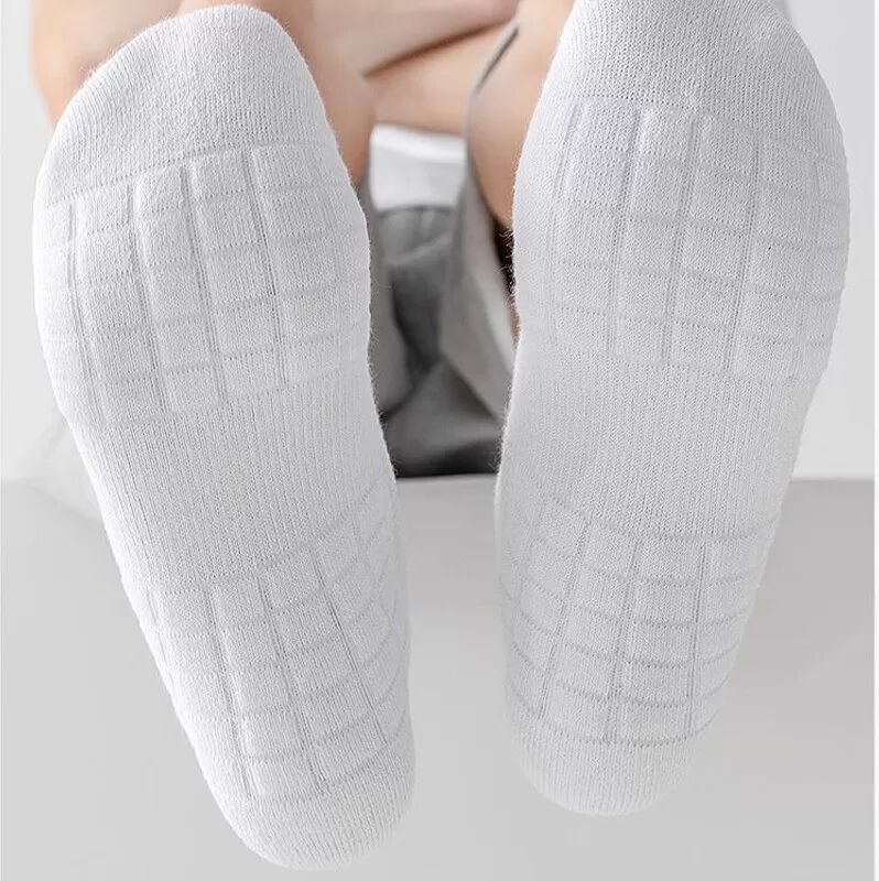 INF 10A Antibakterielle Sportsocken mit Frotteesohle – 5 Paar Polyester Crew Socken