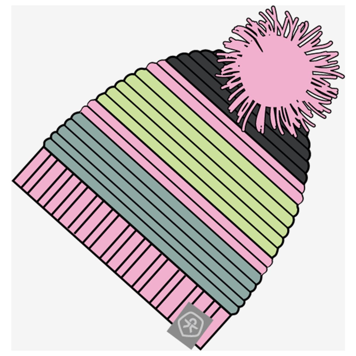 Color Kids Hat Colorblock 742467 bonbon (4213) 52 742467-4213-52