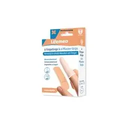 Lifemed Fingerlinge und Pflaster | Wundschutz mit Pflaster-Strips und wasserdichten Fingerlingen