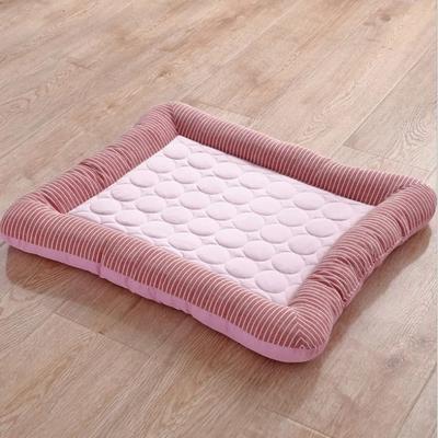 Uplift Picks Ice Silk Cooling Mat For Dogs And Cats Summer Bed pink 76 58cm
