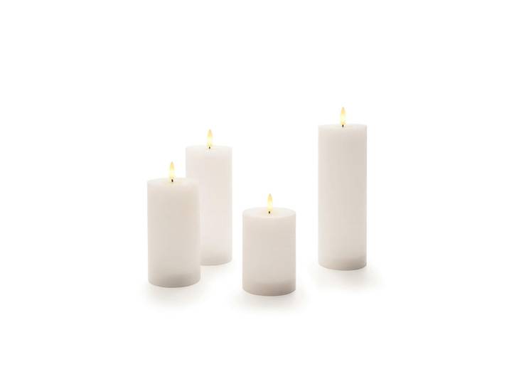 STT Led-Kerzenset, Perlmutt, Naturmaterialien, 10 - 20.5 cm, Dekoration, Kerzen & Kerzenhalter, LED-Kerzen