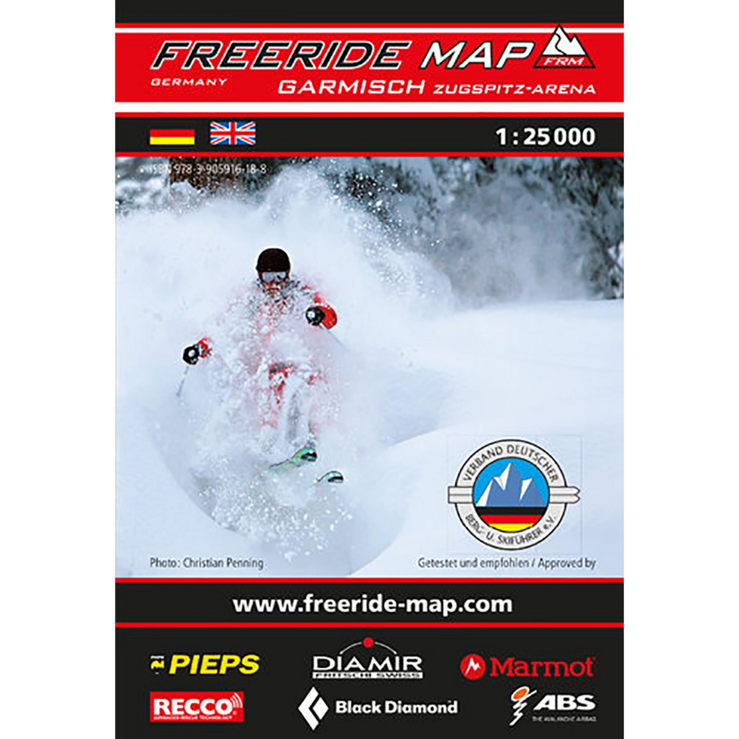 Freeride Map Garmisch Zugspitz Arena - Ski Freerideführer