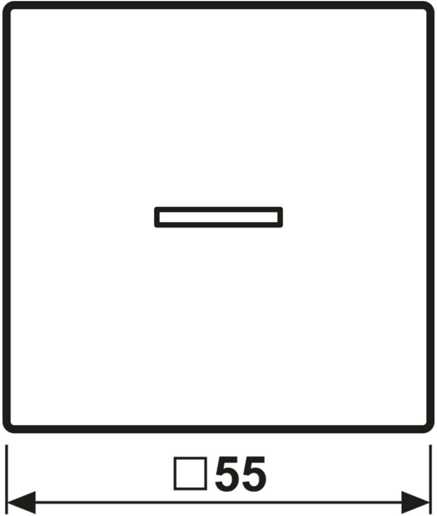 JUNG Taster 1fach JUNG HOME BT A 17101 BF WW (BTA17101BFWW)