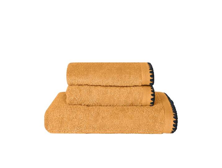 Ensemble de bain 3 pièces point cavalier caramel